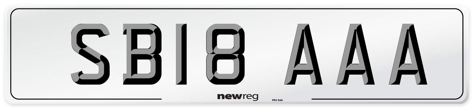 SB18 AAA Number Plate from New Reg